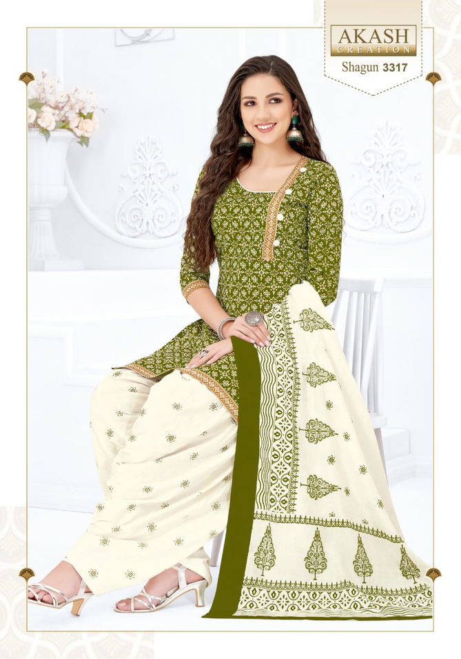 Akash Shagun 33 Cotton Printed Regular Wear Dress Material Collection